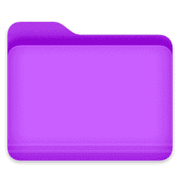 Purple folder (Dark) macOS icon