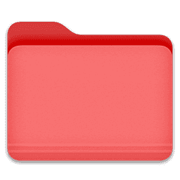 Red Folder macOS icon