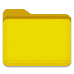 Sun Yellow Colour - Folder macOS icon