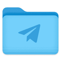 Telegram Folder with Flat Icon