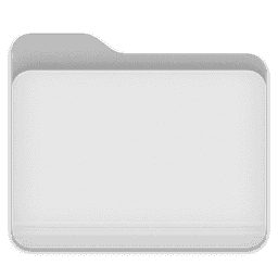 Uncolored Folder macOS icon