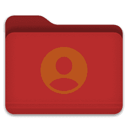 Users Red Folder