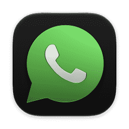 WhatsApp (Dark, Golden Gate) macOS icon