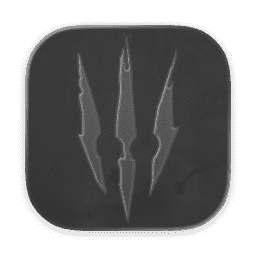 whitcher macOS 26 Tahoe Clear Dark macOS icon