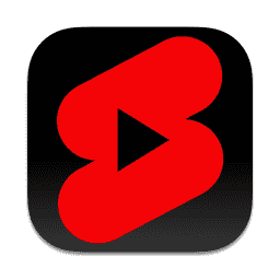 youtube shorts dark macOS icon